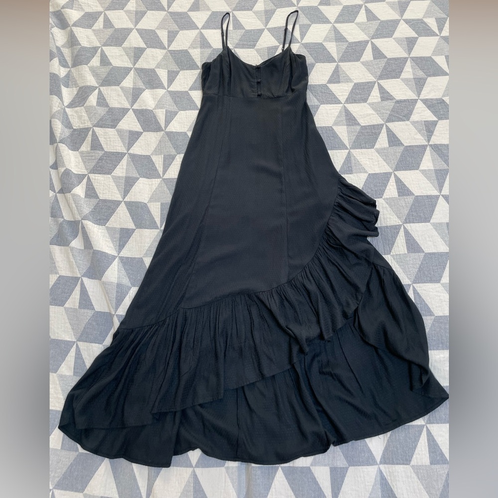 Volcom Black High Low Ruffled Dress